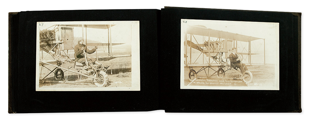 (AVIATORS.) CURTISS, GLENN HAMMOND. Autograph Manuscript Signed, Curtiss, G.H. Curtiss, or in full, 11 times in the third person wi